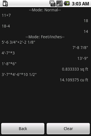 Inches & Feet Calculator Android Tools