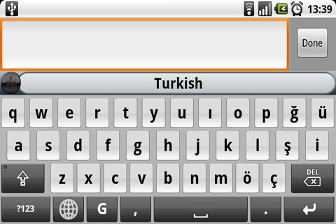 Turkish  for SlideIT Keyboard Android Tools