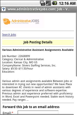 AdministrativeJobs.com Android Tools