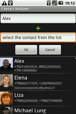 Contact Analyzer Android Tools