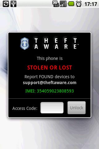 Theft Aware Trial Android Tools