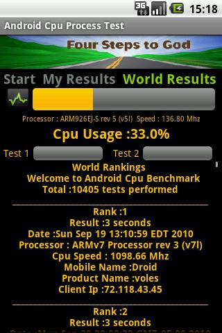 Android Cpu Tester