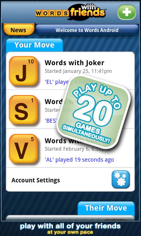 Words With Friends Free Android Brain & Puzzle
