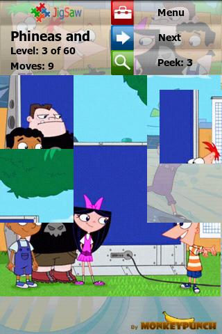 Phineas and Ferb Puzzle Jigsaw Android Brain & Puzzle