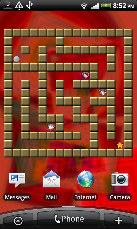 Diamond Maze Live Wallpaper Android Brain & Puzzle