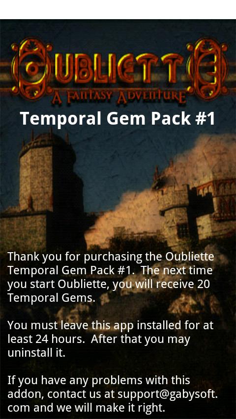 Oubliette Portal Gems #1