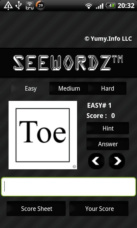 SeeWordz™ Brain Game Android Brain & Puzzle