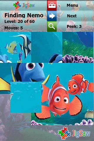 Finding Nemo Puzzle JigSaw Android Brain & Puzzle