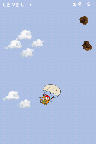 Parachute vs Rocks Android Casual