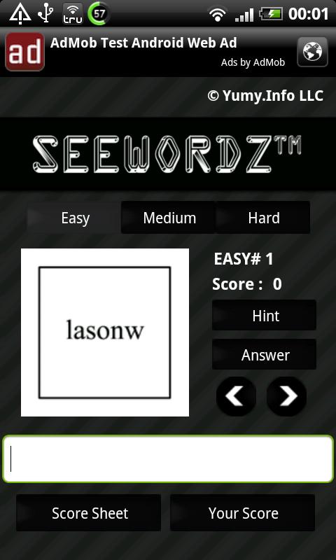 SeeWordz™ Brain Game Free Android Brain & Puzzle