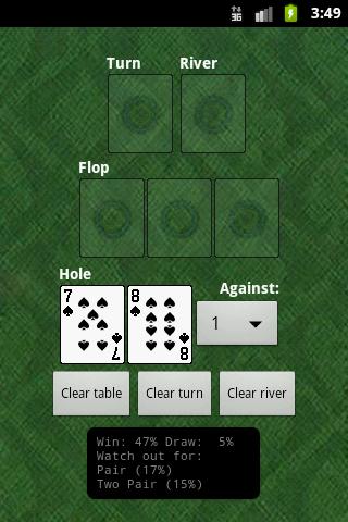 Texas Hold’Em Calculator Lite Android Cards & Casino