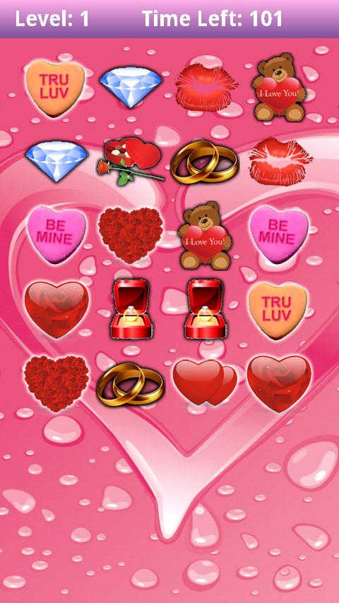Memory Valentines Android Brain & Puzzle