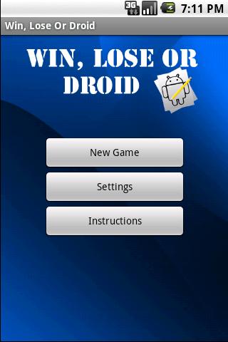 Win, Lose Or Droid