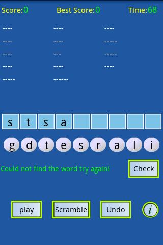 Word Scrambler Android Brain & Puzzle