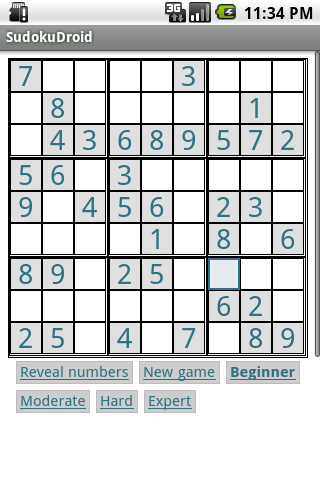 SudokuDroid Android Brain & Puzzle