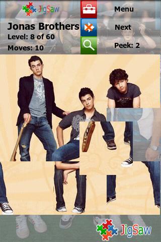 Jonas Brothers Puzzle : JigSaw Android Brain & Puzzle