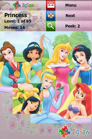 Disney Princess Puzzle JigSaw Android Brain & Puzzle