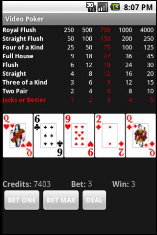 Video Poker Android Cards & Casino