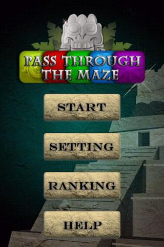 Pass through the maze