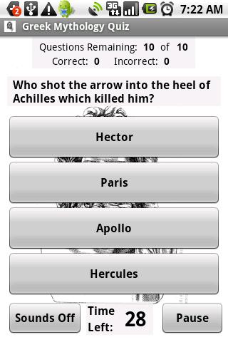 Greek Mythology Quiz Android Brain & Puzzle