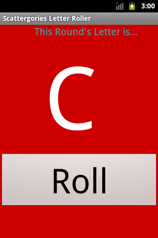 Scattergories Letter Roller