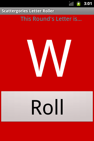 Scattergories Letter Roller Android Brain & Puzzle