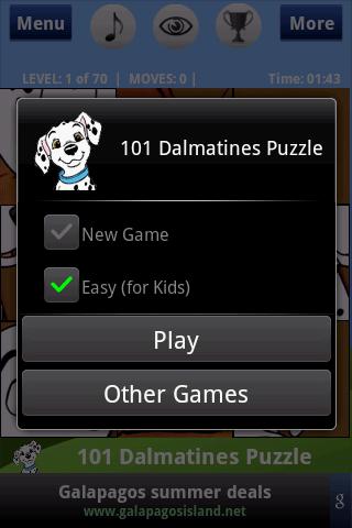 Puzzle: 101 Dalmatians Android Brain & Puzzle
