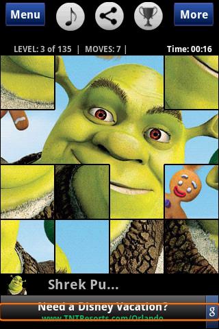 Puzzle: Shrek Forever After Android Brain & Puzzle