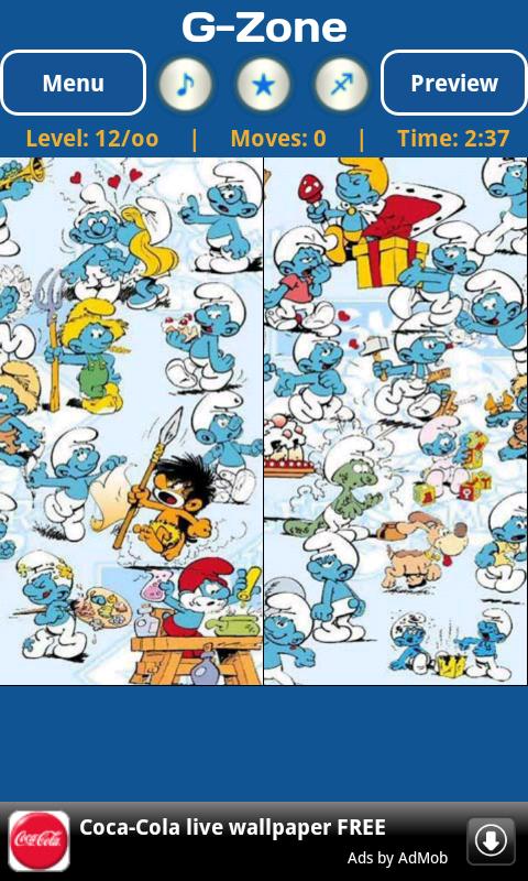 Smurfs Puzzle Android Casual