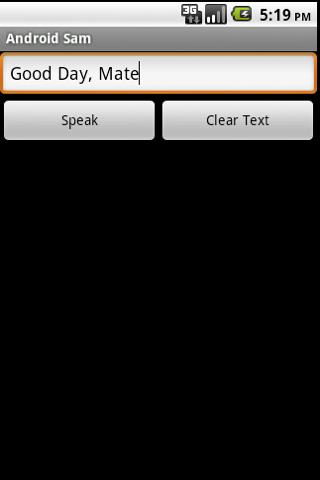 Text to Speech – Android Sam Android Casual