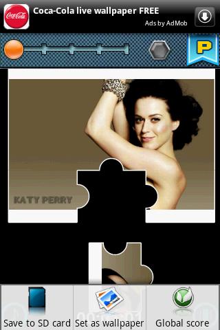 Hot girl Katy Perry  Jigsaw Android Brain & Puzzle