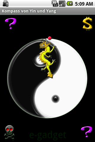 Kompass von Yin und Yang(DE) Android Casual