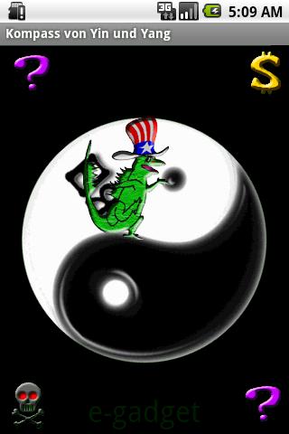 Kompass von Yin und Yang(DE) Android Casual