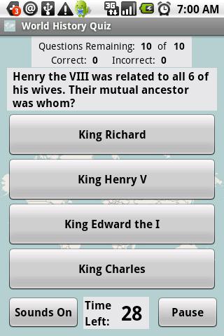 World History Quiz Android Brain & Puzzle