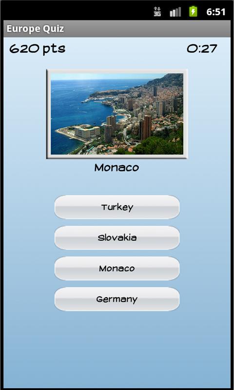 Europe Quiz Android Brain & Puzzle