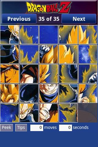 SlideMe: Dragon Ball Z Android Brain & Puzzle