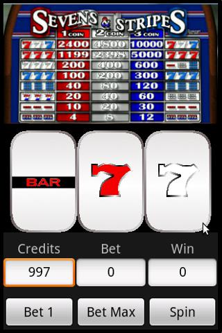 Slots : Sevens and Stripes Android Cards & Casino