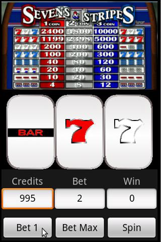 Slots : Sevens and Stripes Android Cards & Casino