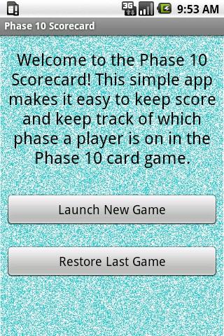 Phase 10 Scoreboard Android Cards & Casino