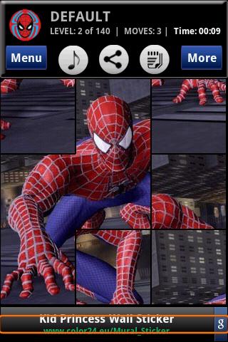 Puzzle: Spiderman Android Brain & Puzzle