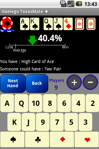 TexasMate Poker Odds FreeTrial Android Cards & Casino