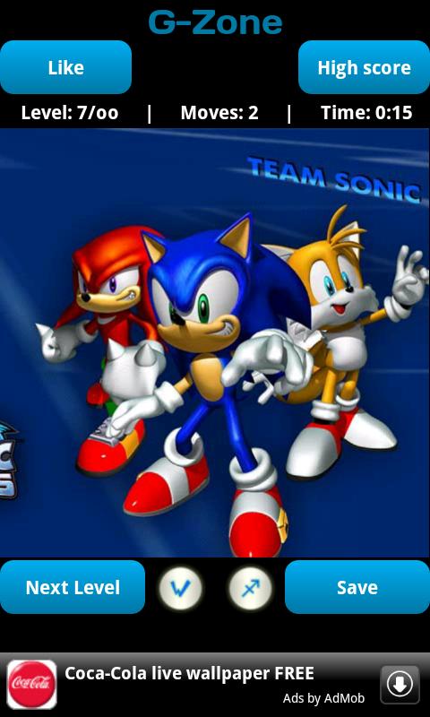 Sonic Puzzle Android Brain & Puzzle