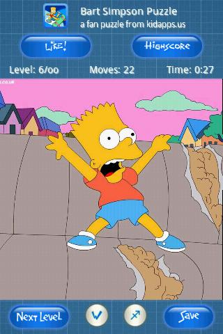 Bart Simpson   kids puzz!