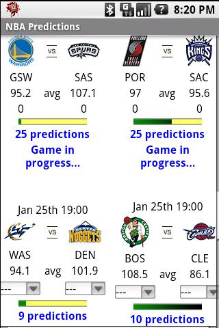 NBA Basketball predictions Android Casual