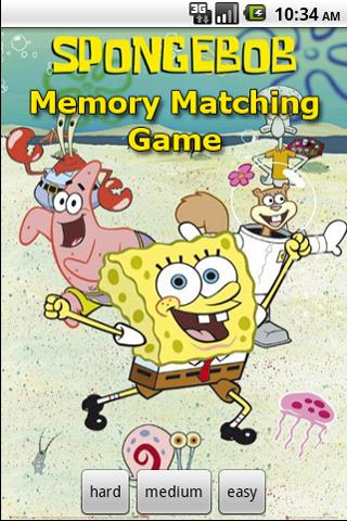 Spongebob Memory Game Android Brain & Puzzle