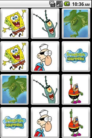 Spongebob Memory Game Android Brain & Puzzle