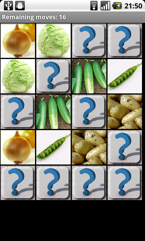 Learn vegetables Android Brain & Puzzle