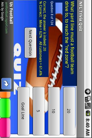 NFL Trivia Quiz Android Brain & Puzzle