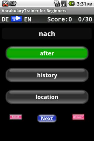 VocabularyTrainer (DE/EN) Beg. Android Brain & Puzzle