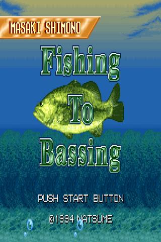 Fishing To Bass